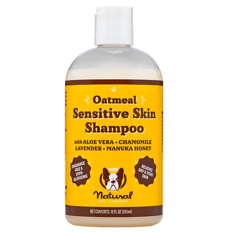 Natural Dog Company Sensitive Skin Oatmeal Dog Shampoo, 12 oz.