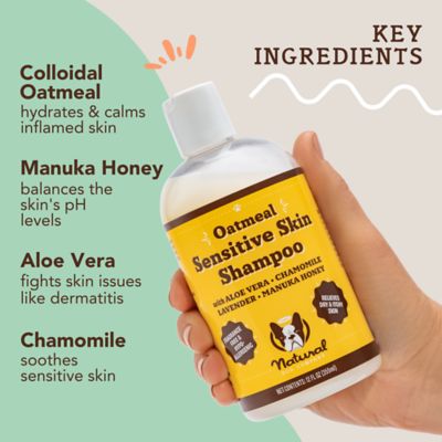 Image showing  Sensitive Skin Oatmeal Shampoo for Dogs, 12 oz.