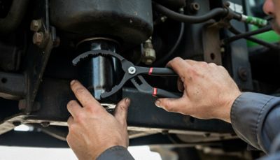 Image showing  2 in. to 5 in. Ratcheting Oil Filter Pliers