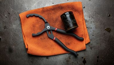 Image showing  2 in. to 5 in. Ratcheting Oil Filter Pliers