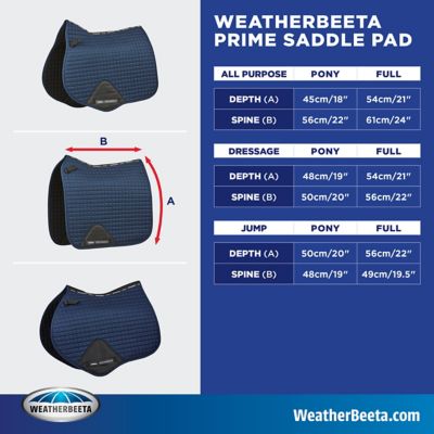 Weatherbeeta Prime OMBRE All Purpose GP Saddle Pad Cloth Matchy Matchy 