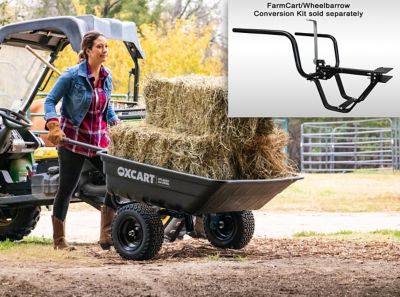Image showing  PRO-Grade Stockman 15 to 17 cu. ft. Lift-Assist and Swivel Dump Cart with ATV-Grade Run-Flat Tires