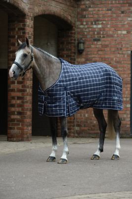 Saxon 200g/1200D Polyester Mediumweight Stable Horse Blanket with Standard Neck