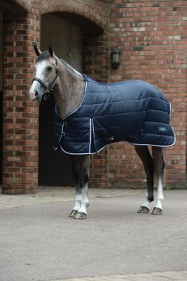 Saxon 200g Polyester Mediumweight Channel Quilt Horse Stable Sheet with Standard Neck