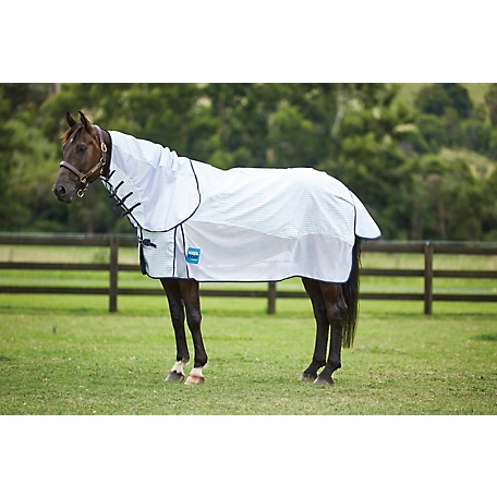 Kool Coat Airstream Horse Cover with Hidden Surcingle III and Detach-A-Neck