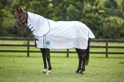 Kool Coat Airstream 270g Detach-A-Neck with Hidden Surcingle III Horse Fly Sheet