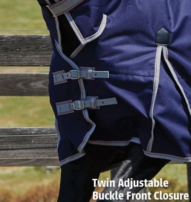 Image showing  ComFiTec Classic 300g/600D Polyester Heavyweight Combo Horse Cover with Neck, Heavyweight
