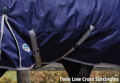 Image showing  ComFiTec Classic 220g/600D Polyester Mediumweight Combo Horse Cover with Neck