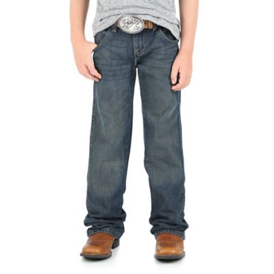 Image showing 0 th Wrangler Toddler Boys' Relaxed Fit Low-Rise Retro Bootcut Jeans