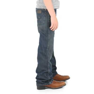 Image showing 2 th Wrangler Toddler Boys' Relaxed Fit Low-Rise Retro Bootcut Jeans