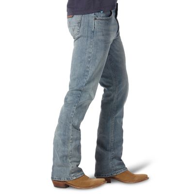 Image showing  Men's Slim Fit Low-Rise Retro Bootcut Jeans