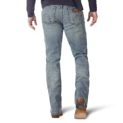 Image showing 1 th Wrangler Men's Slim Fit Low-Rise Retro Bootcut Jeans