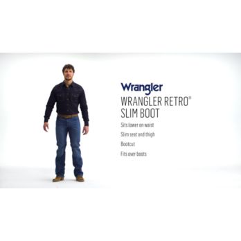 Wrangler Retro Men's Slim Boot Cut Jean- Codigo – Branded Country Wear