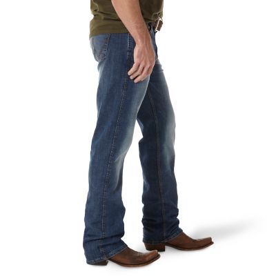 Image showing 2 th Wrangler Men's Slim Fit Mid-Rise Retro Straight Leg Jeans