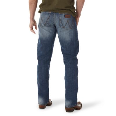 Image showing 1 th Wrangler Men's Slim Fit Mid-Rise Retro Straight Leg Jeans