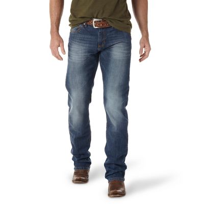 Image showing 0 th Wrangler Men's Slim Fit Mid-Rise Retro Straight Leg Jeans