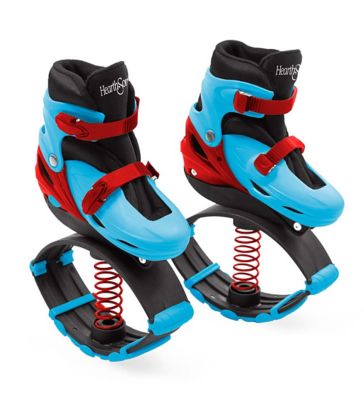 KIDS JUMPING STILTS by AIR TREKKERS Spring Loaded JUMP SHOES are Cool Gifts  for Kids Ages