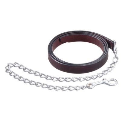 Tough1 30 in. x 1 in. Leather Horse Lead Line