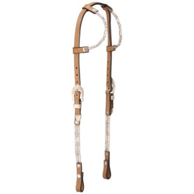 Tough-1 Ferruled Double Ear Show Headstall