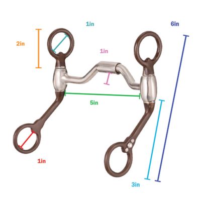 Image showing  3 in. Shank Low Port Bit with ABR Cheeks Stainless Steel