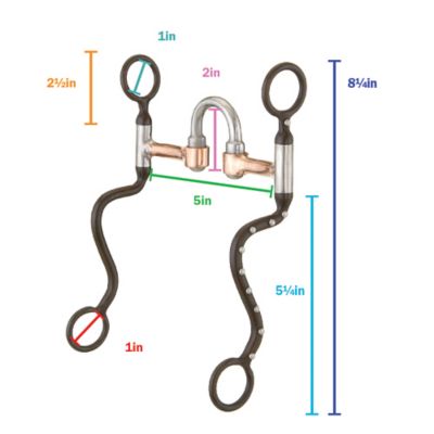 Image showing  5-1/4 in. Long Shank Correction Horse Bit