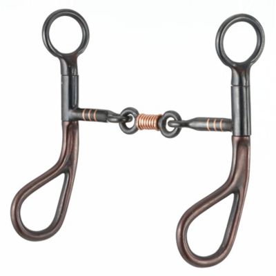 Tough-1 3-1/4 in. Shank Teardrop Dogbone Snaffle Bit