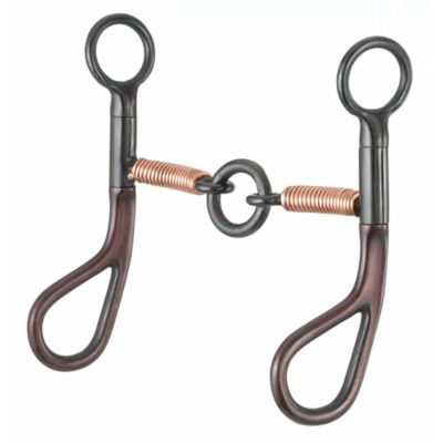 Tough-1 5 in. Shank Teardrop Lifesaver Snaffle Bit