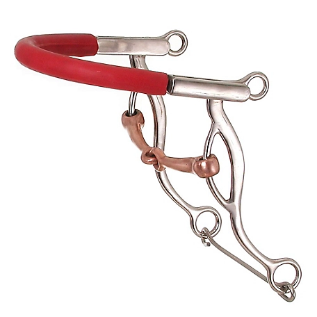 Tough-1 Copper Gag Snaffle with Rubber Nose