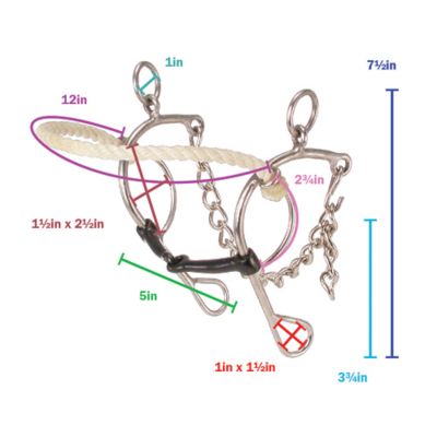 Image showing  Sweet Iron Gag Snaffle with Rope Nose