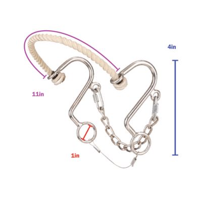 Image showing  4 in. Shank S Hackamore Bit with Rope Nose