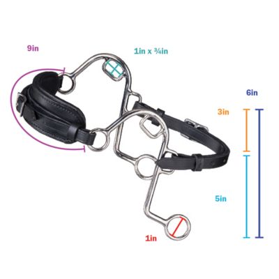 Image showing  Leather Nose S Hackamore