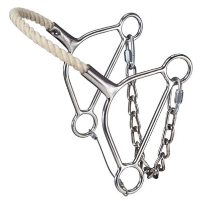 Tough1 Rope Nose Stainless Steel Beetle Hackamore