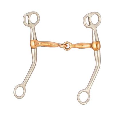 Tough-1 3.5 in. Shank Training Snaffle Bit, 25512-0-0