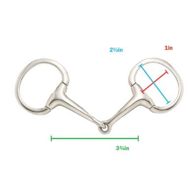 Image showing  Miniature Eggbutt Snaffle Bit, 3.75 in. Mouthpiece