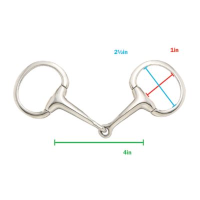 Image showing  Miniature Eggbutt Snaffle Bit, 4 in. Mouthpiece