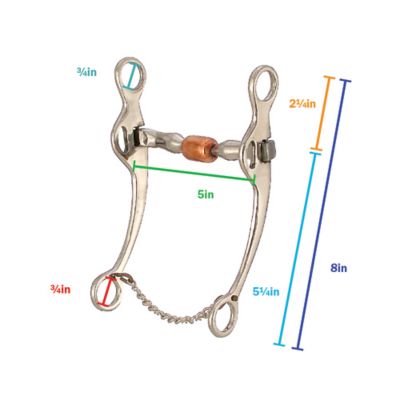 Image showing  5-1/4 in. Shank Billy Allen Reining Bit