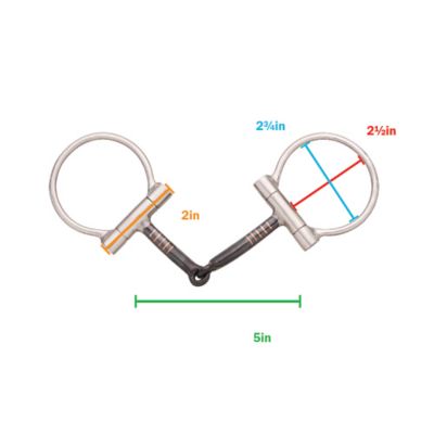 Image showing  Sweet Iron Offset Dee Snaffle Bit, 5 in. Mouthpiece