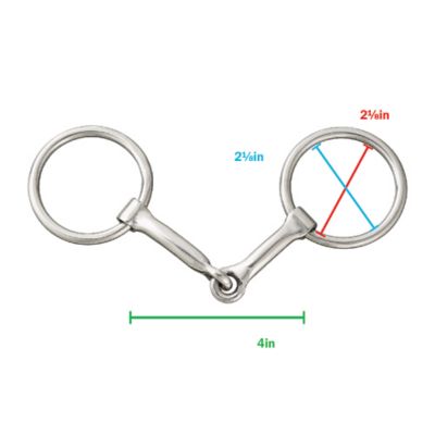 Image showing  Smooth Snaffle Stainless Steel Bit