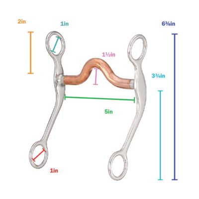 Image showing  5 in. Copper Mouth Curb Bit