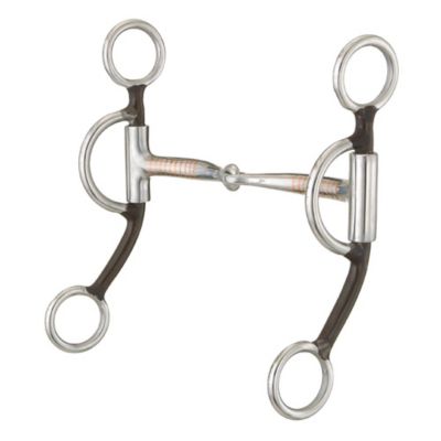 Tough-1 3.5 in. Shank Training Snaffle Bit, 25932-0-0