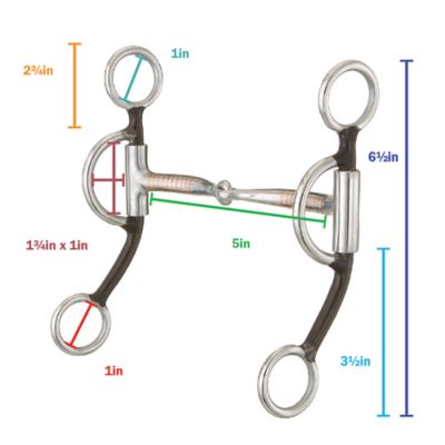 Image showing  3.5 in. Shank Training Snaffle Bit, 25932-0-0