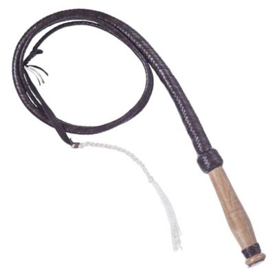 Tough-1 Braided Bull Whip, Brown, 2-1/4 in. x 6 ft., 6 ft.