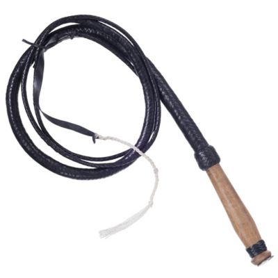 Tough-1 Braided Bull Whip, Brown, 8 ft.