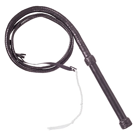 Tough-1 Deluxe Braided Bull Whip, Brown, 2-1/2 in. x 10 ft., Brown