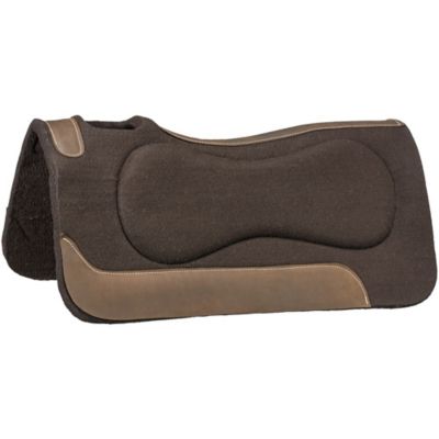 Tough-1 Contour Fit Felt Saddle Pad with Padded Bars