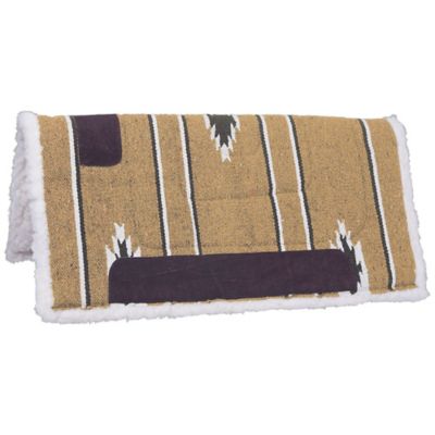 Tough-1 Square Saddle Pad with Fleece Bottom