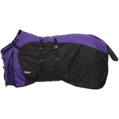 Tough1 250g/1200D Poly Waterproof Horse Turnout Blanket with Belly Wrap and Snuggit Neck