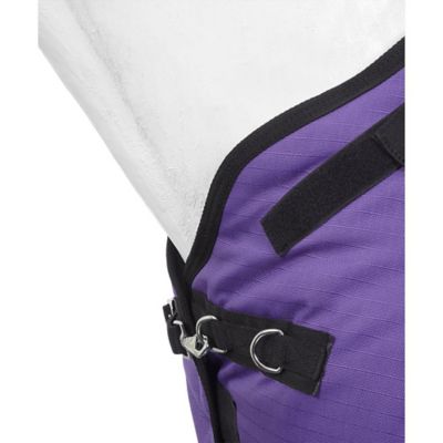 Image showing 3 th Tough1 250g/1200D Poly Waterproof Horse Turnout Blanket with Belly Wrap and Snuggit Neck