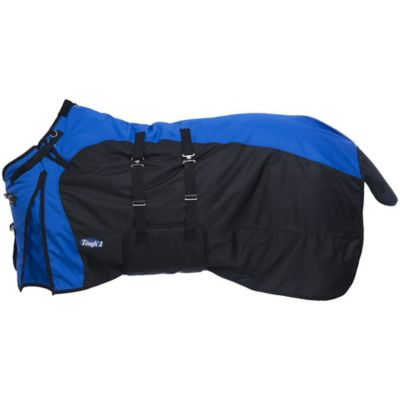 Tough1 250g/1200D Poly Waterproof Horse Turnout Blanket with Belly Wrap and Snuggit Neck