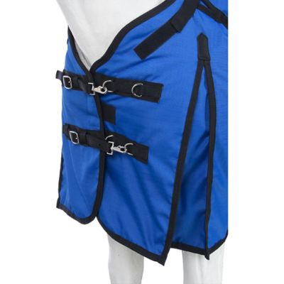 Image showing 2 th Tough1 250g/1200D Poly Waterproof Horse Turnout Blanket with Belly Wrap and Snuggit Neck